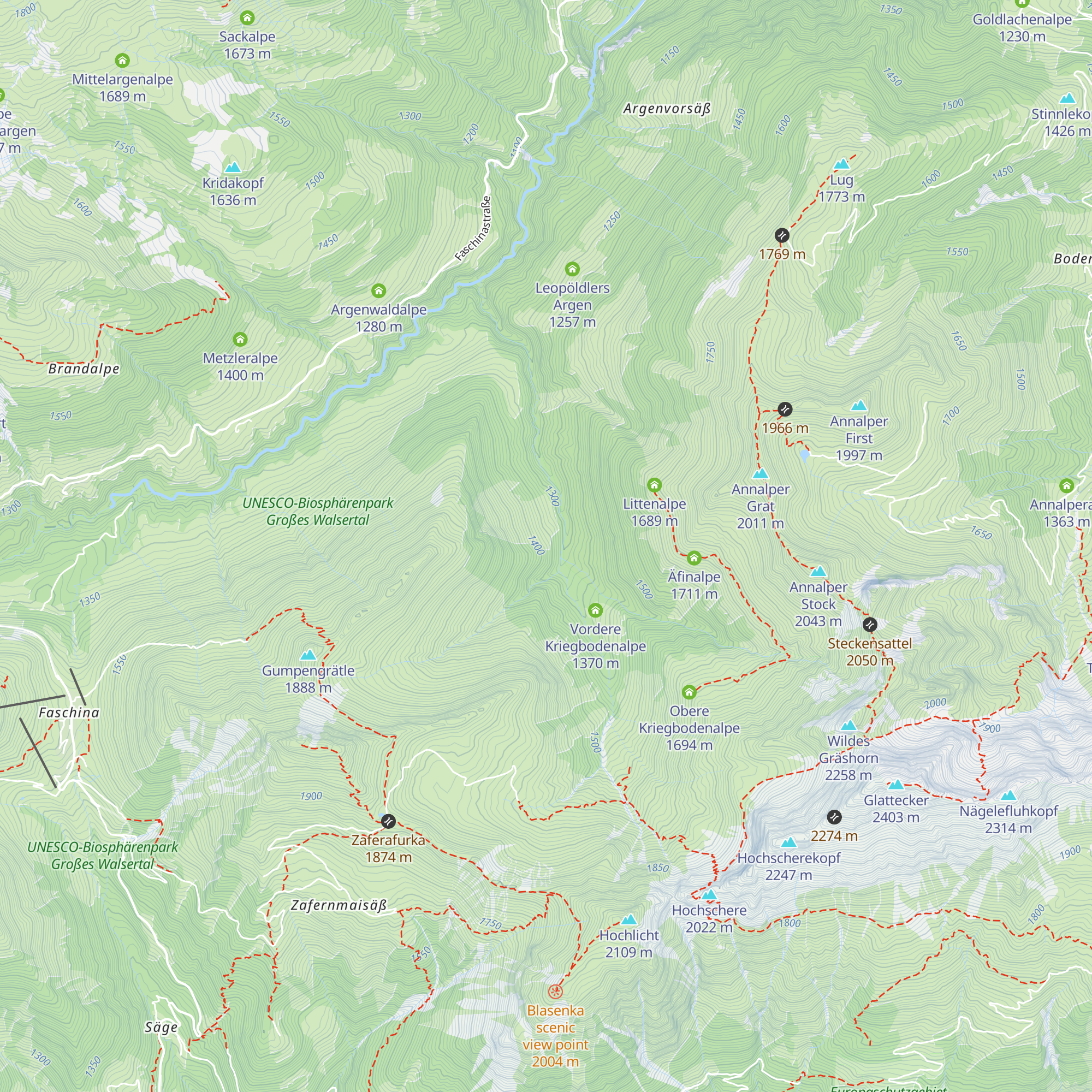 Untere Gumpenalpe map