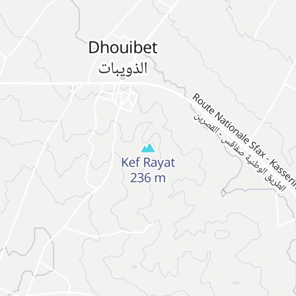 Map of Kef Rayat