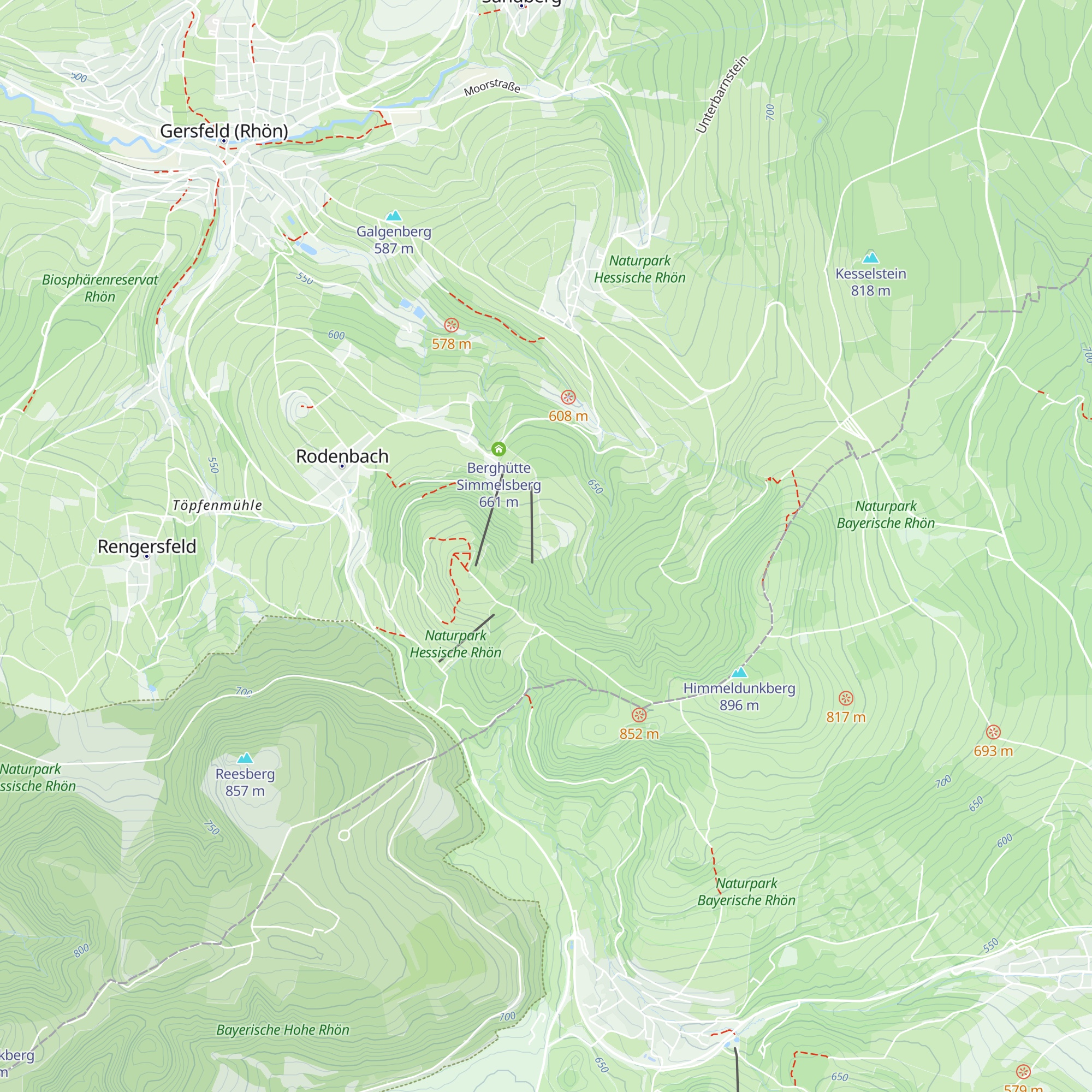 Frankfurter Hütte map