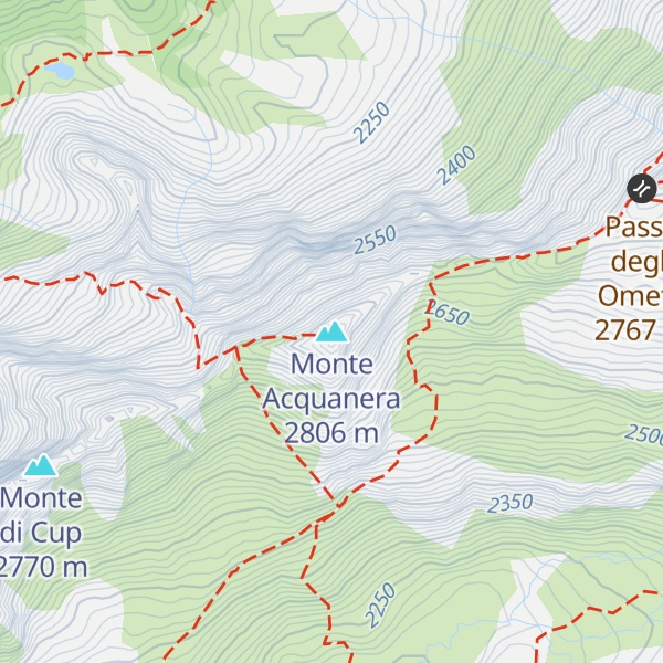 Map of Monte Acquanera