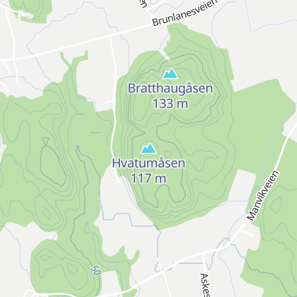 Map of Hvatumåsen