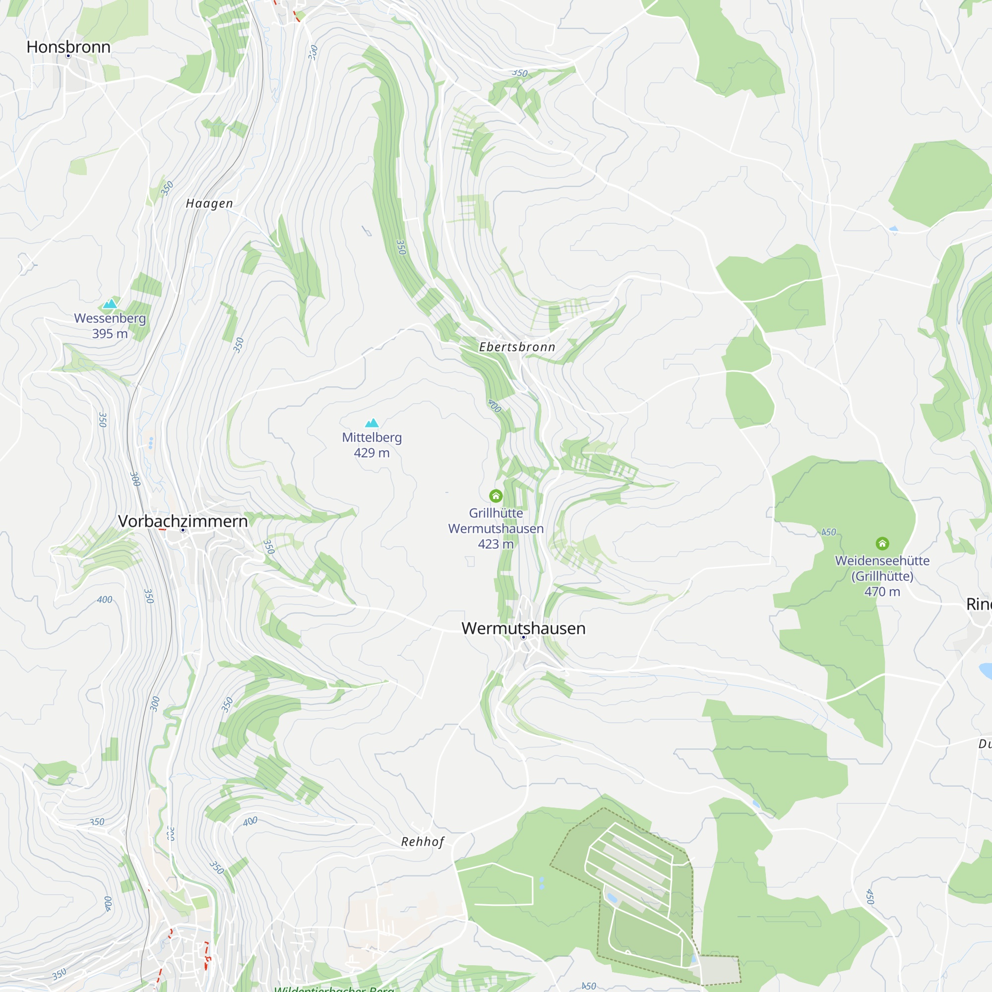 Grillhütte Wermutshausen map