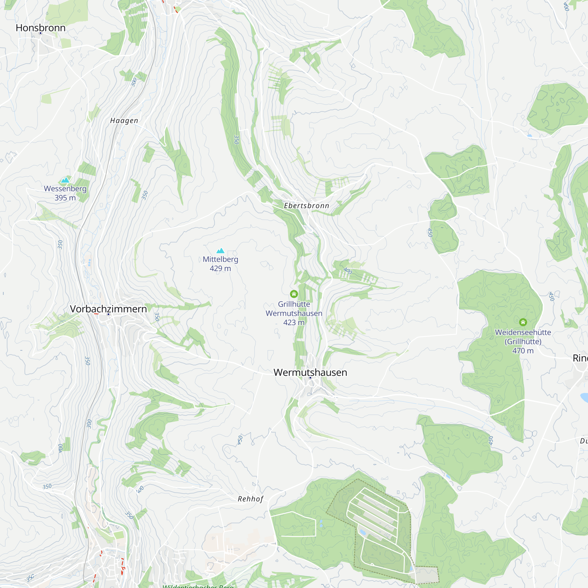Grillhütte Wermutshausen map