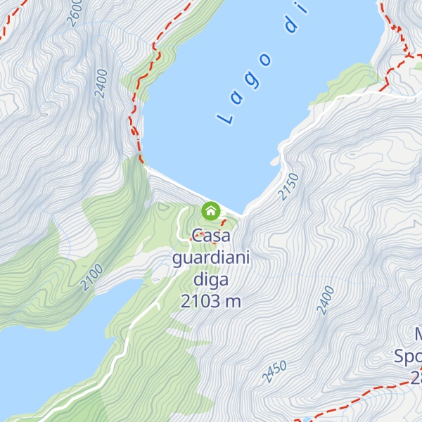 Map of Casa guardiani diga