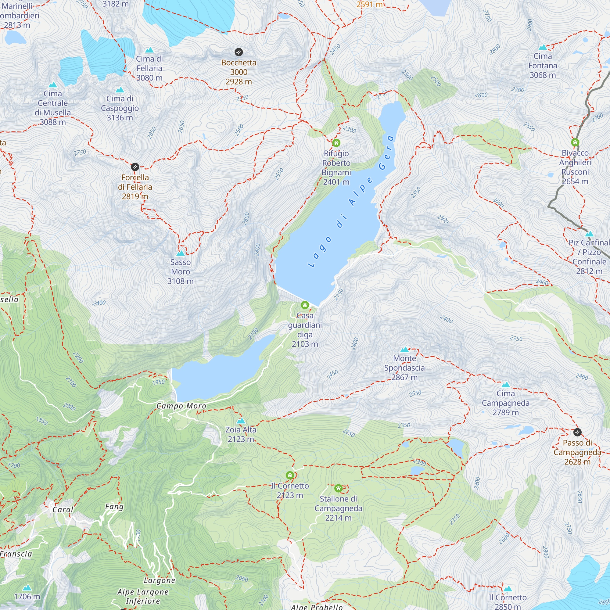 Casa guardiani diga map