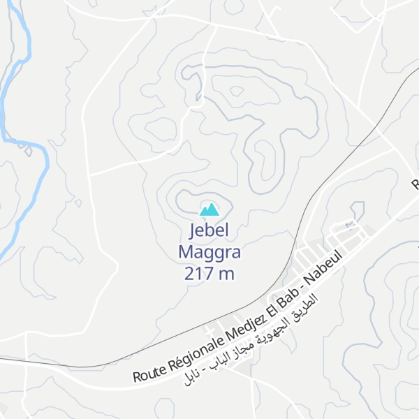 Map of Jebel Maggra