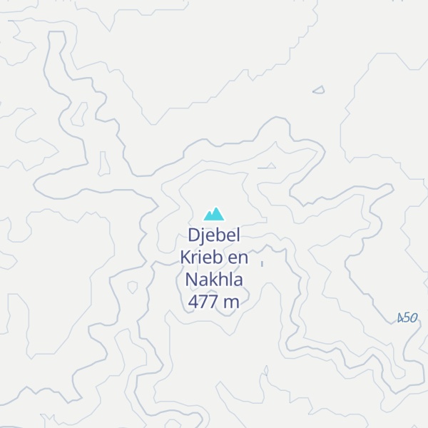 Map of Djebel Krieb en Nakhla