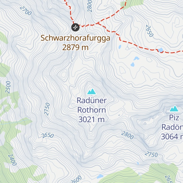 Map of Radüner Rothorn