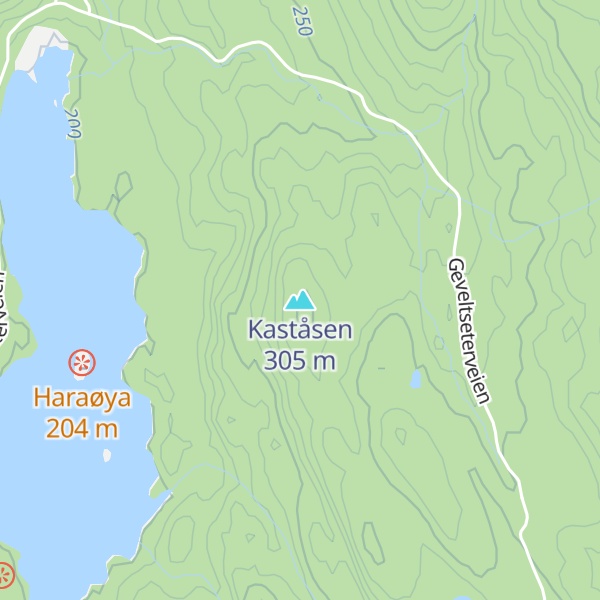 Map of Kaståsen