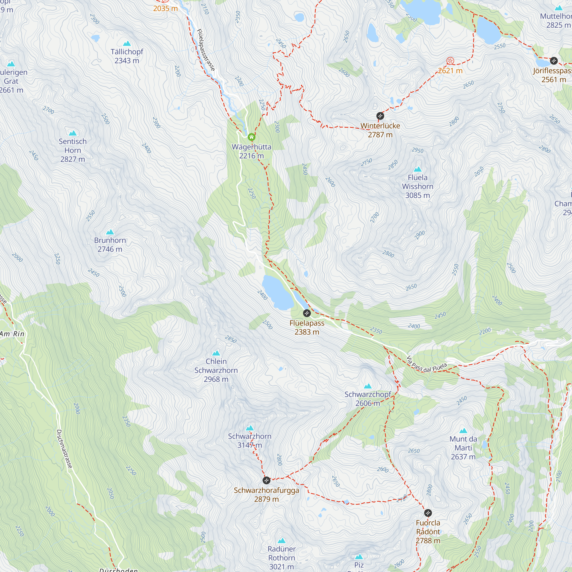 Passhotel Flüela Hospiz AG map