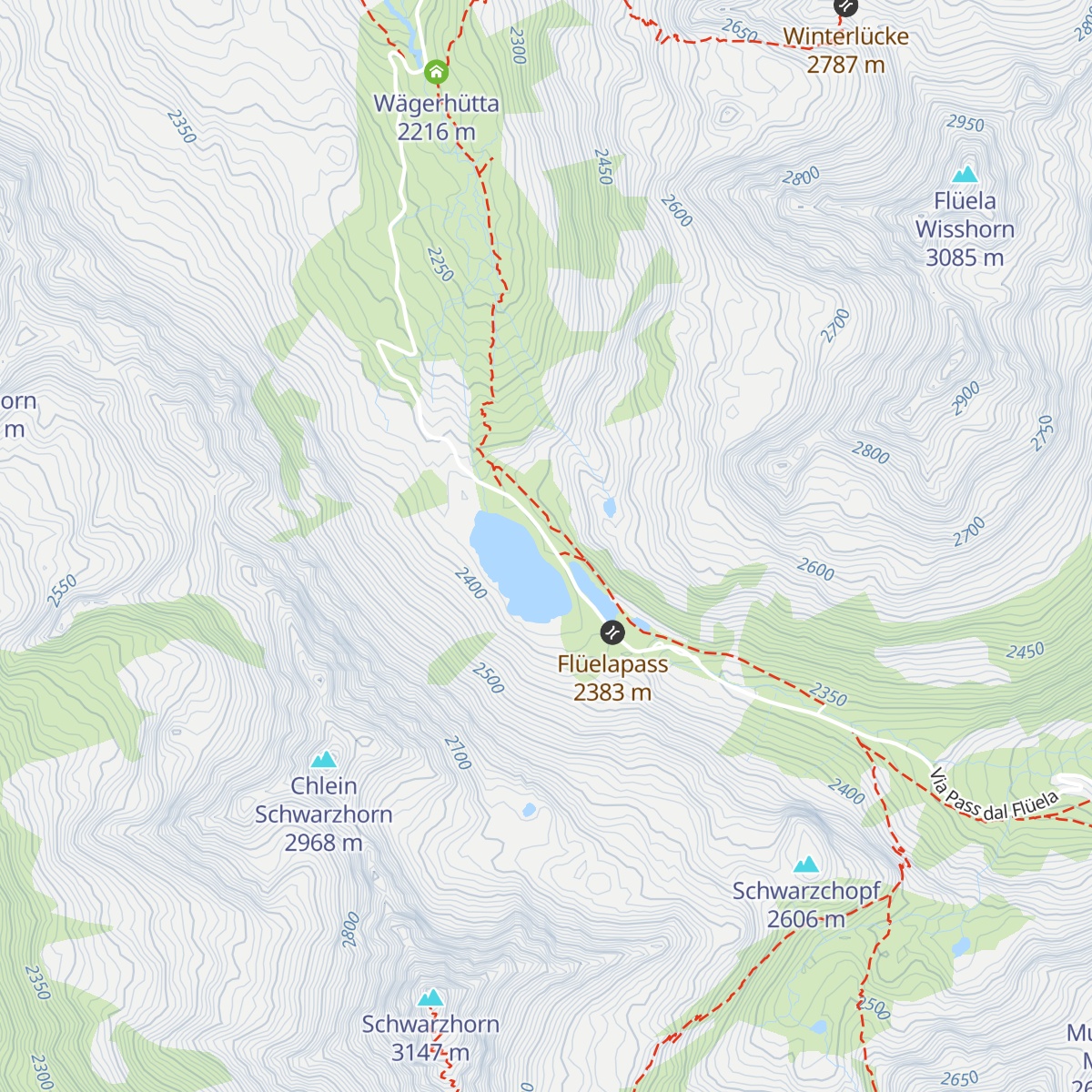 Passhotel Flüela Hospiz AG map