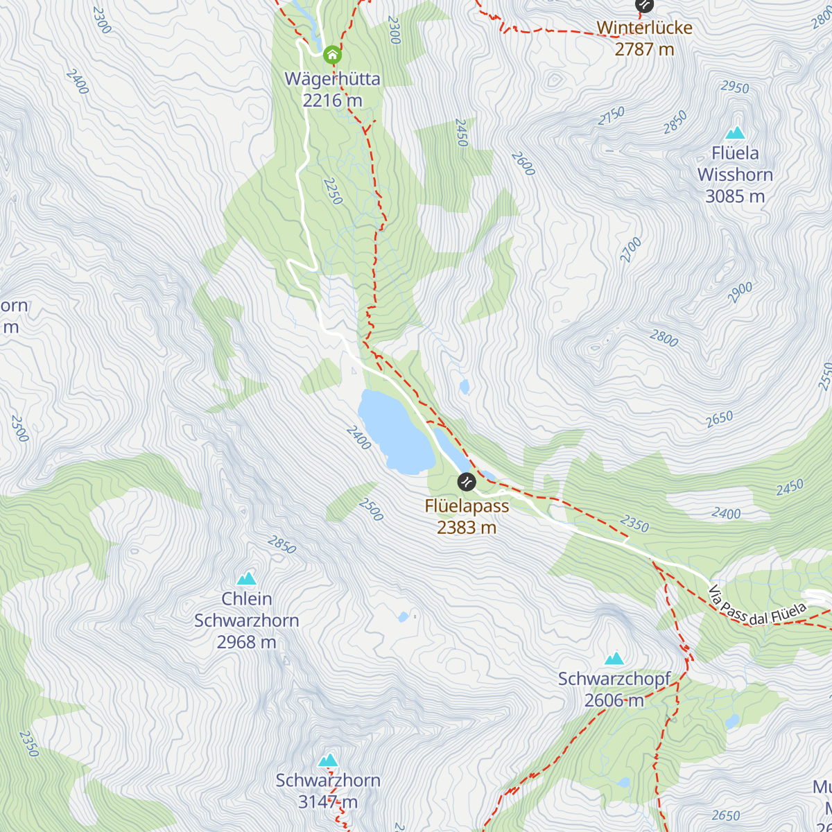 Passhotel Flüela Hospiz AG map