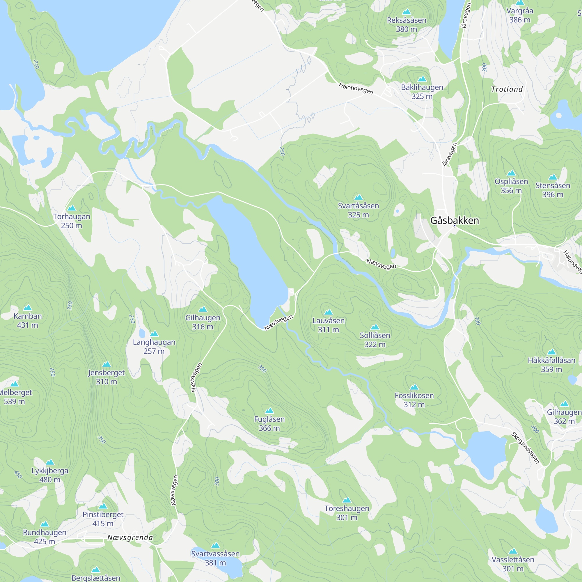 Ellingsvatnet map