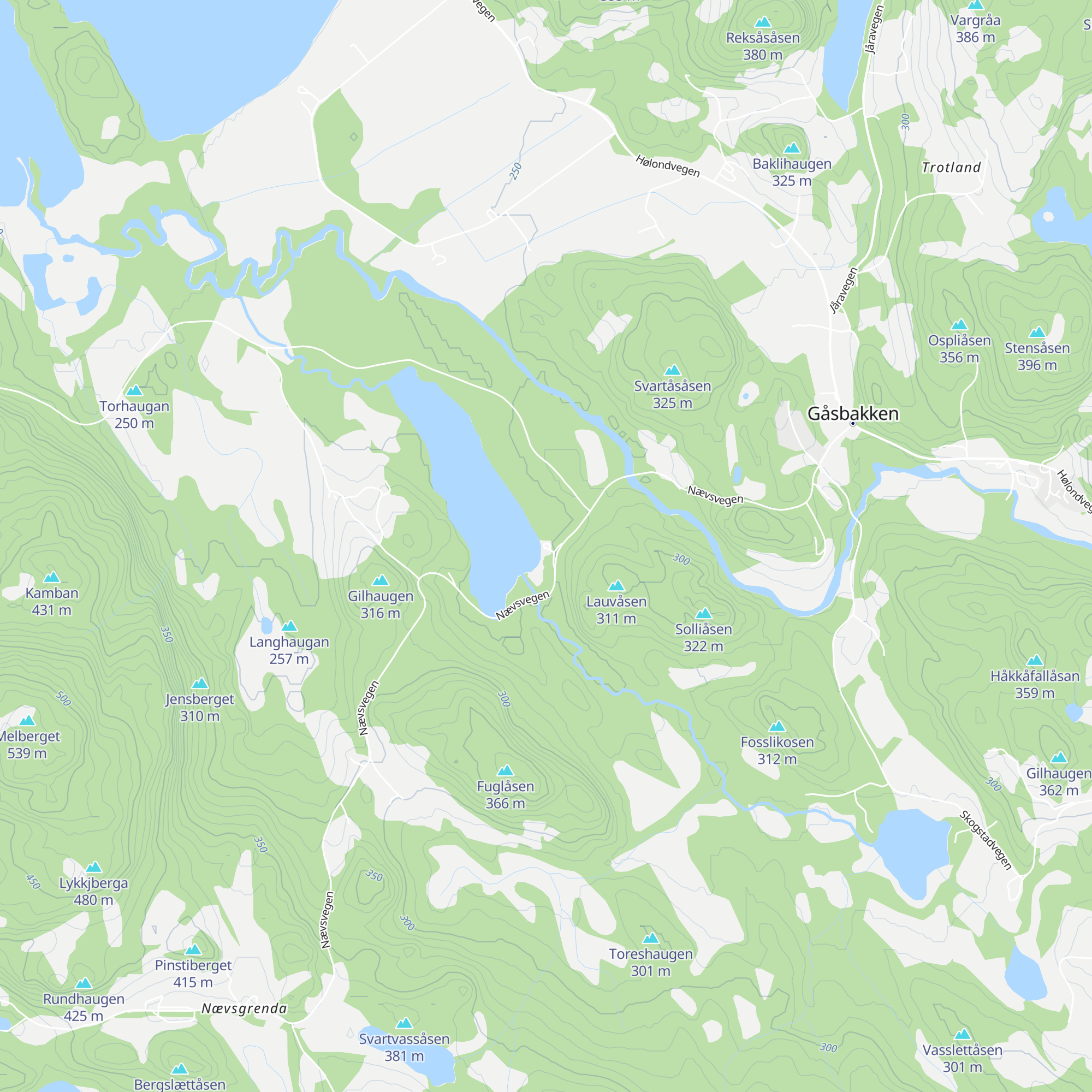 Ellingsvatnet map