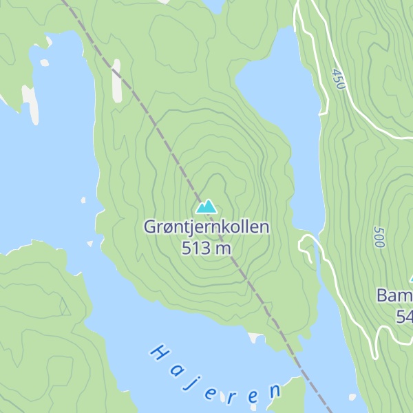 Map of Grøntjernkollen