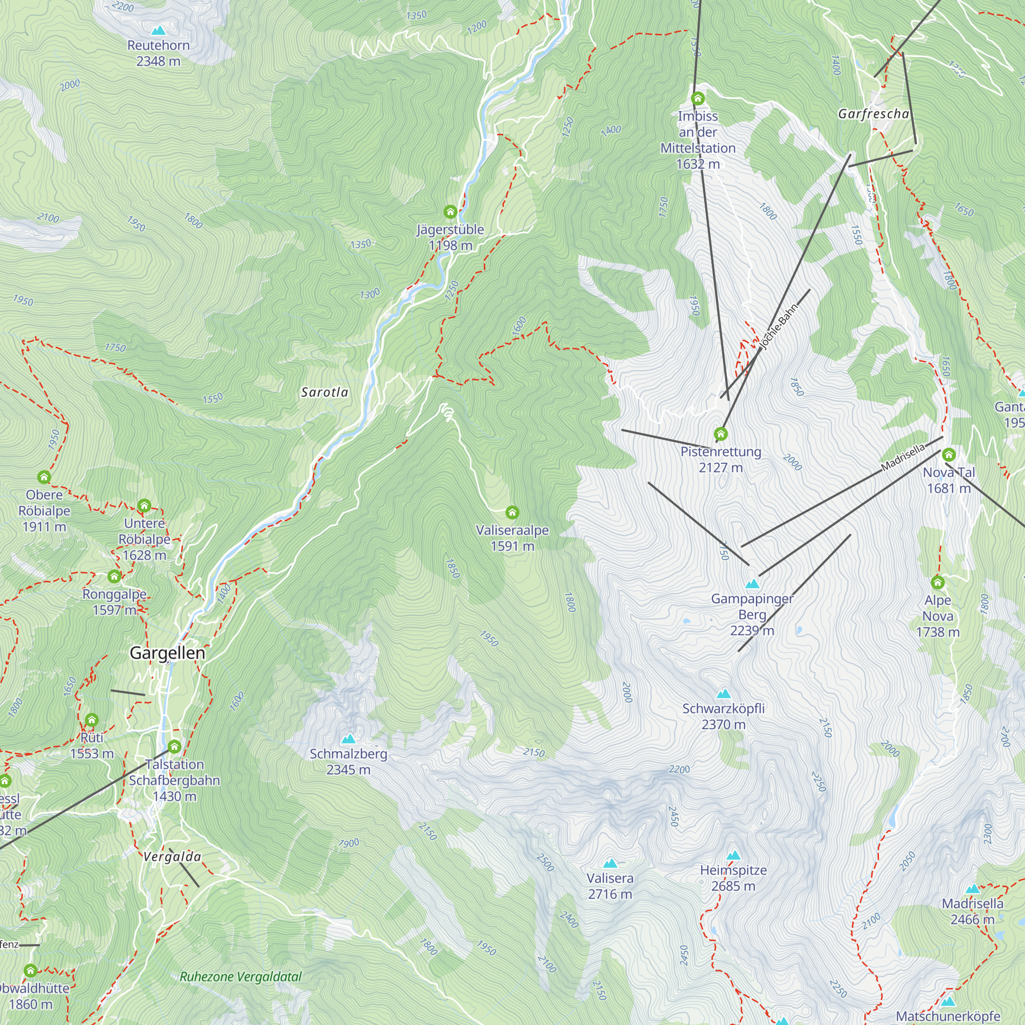 Valiseraalpe map