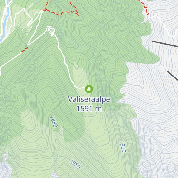 Map of Valiseraalpe