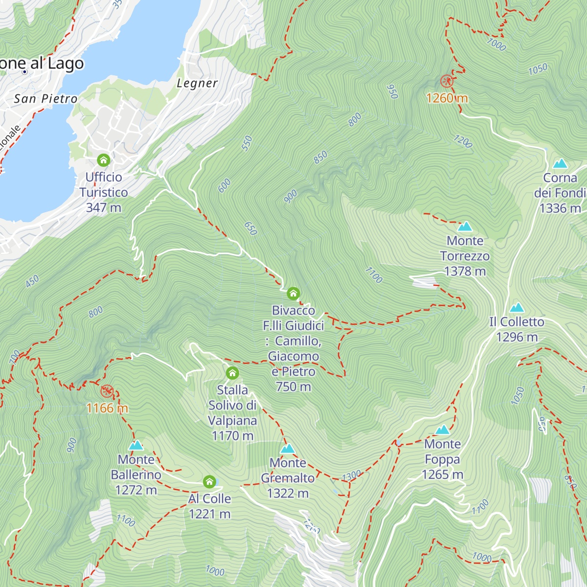 Bivacco F.lli Giudici :  Camillo, Giacomo e Pietro map