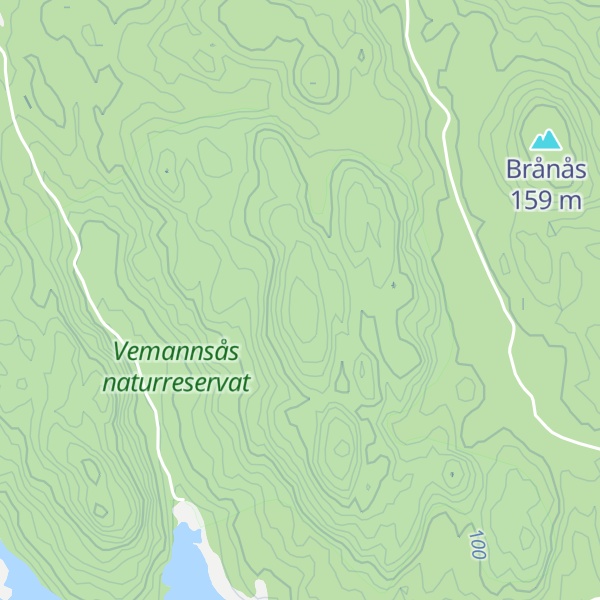 Map of Vemannsås