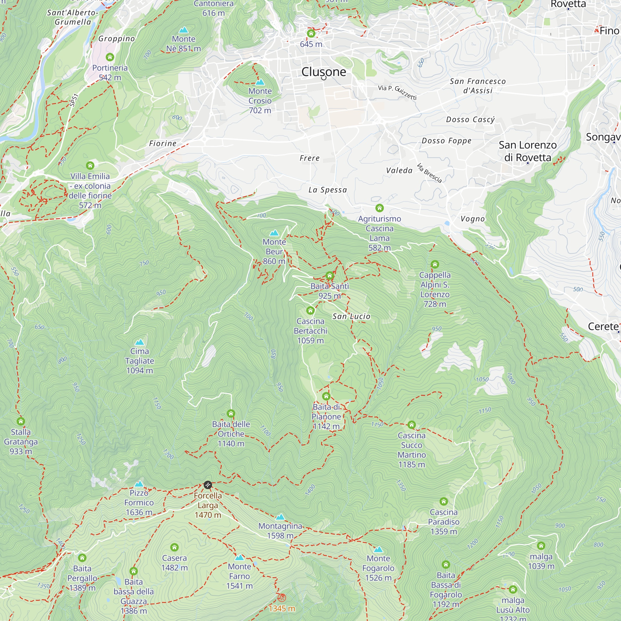 Cascina Bertacchi map