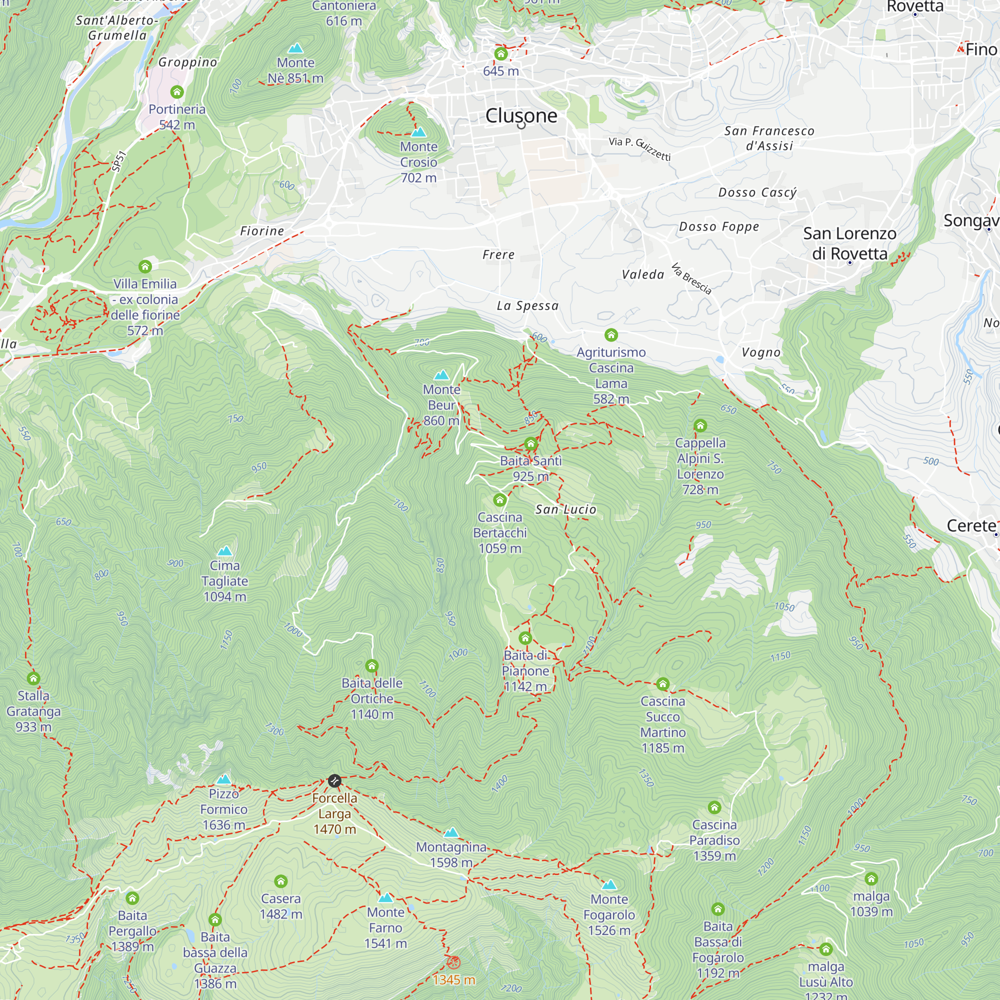 Cascina Bertacchi map