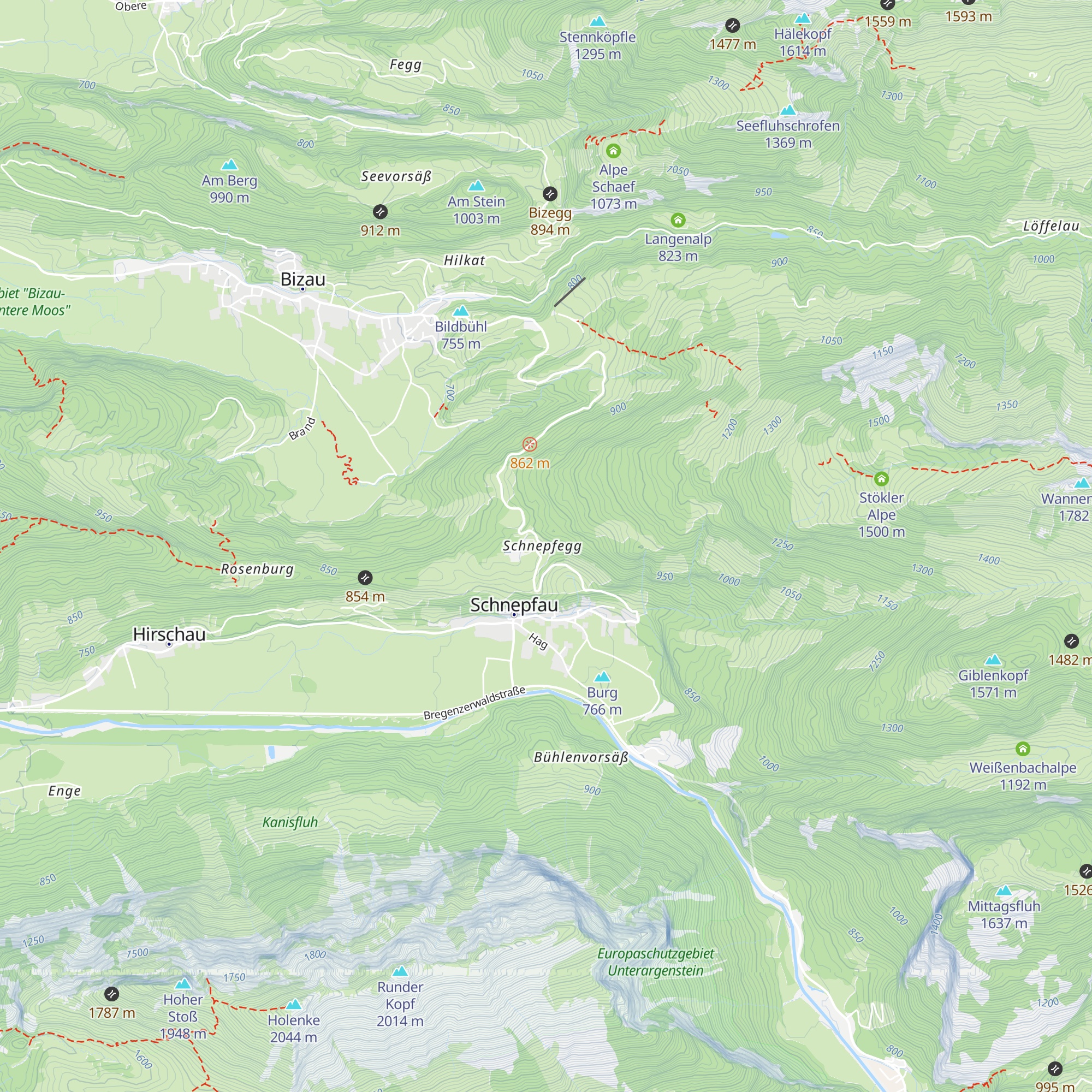 Berghaus Kanisfluh map
