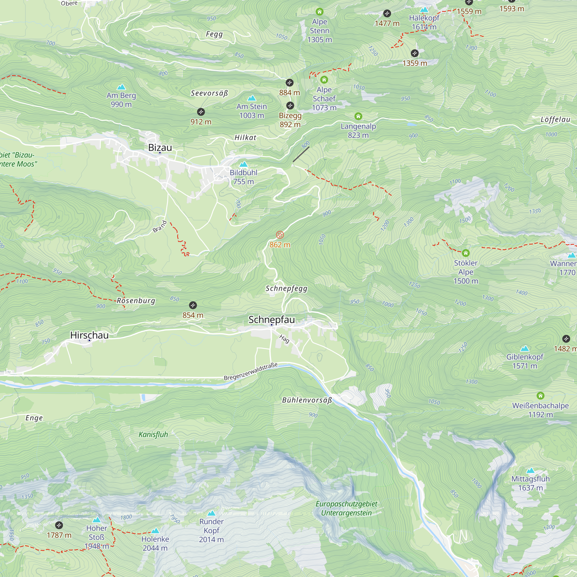 Berghaus Kanisfluh map