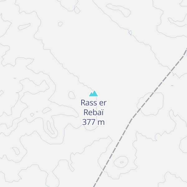Map of Rass er Rebaï