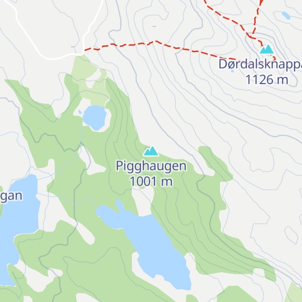 Map of Pigghaugen
