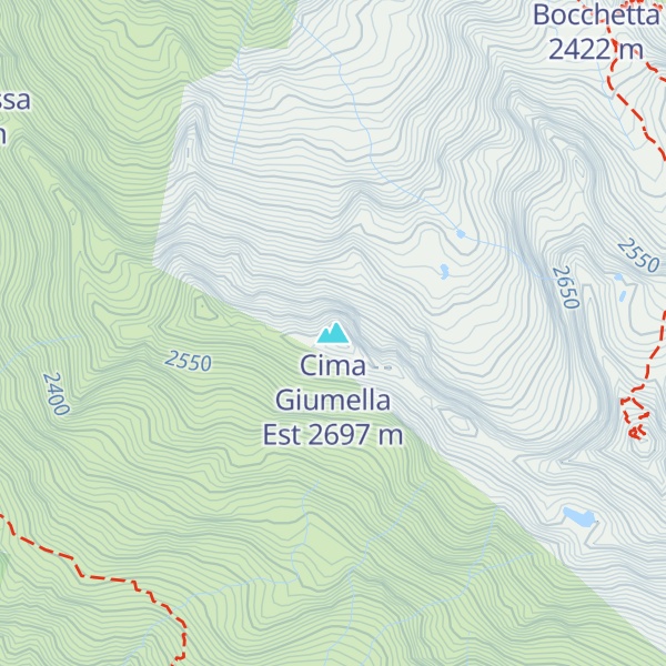 Map of Cima Giumella Est