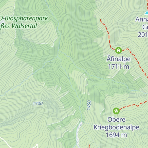Map of Vordere Kriegbodenalpe