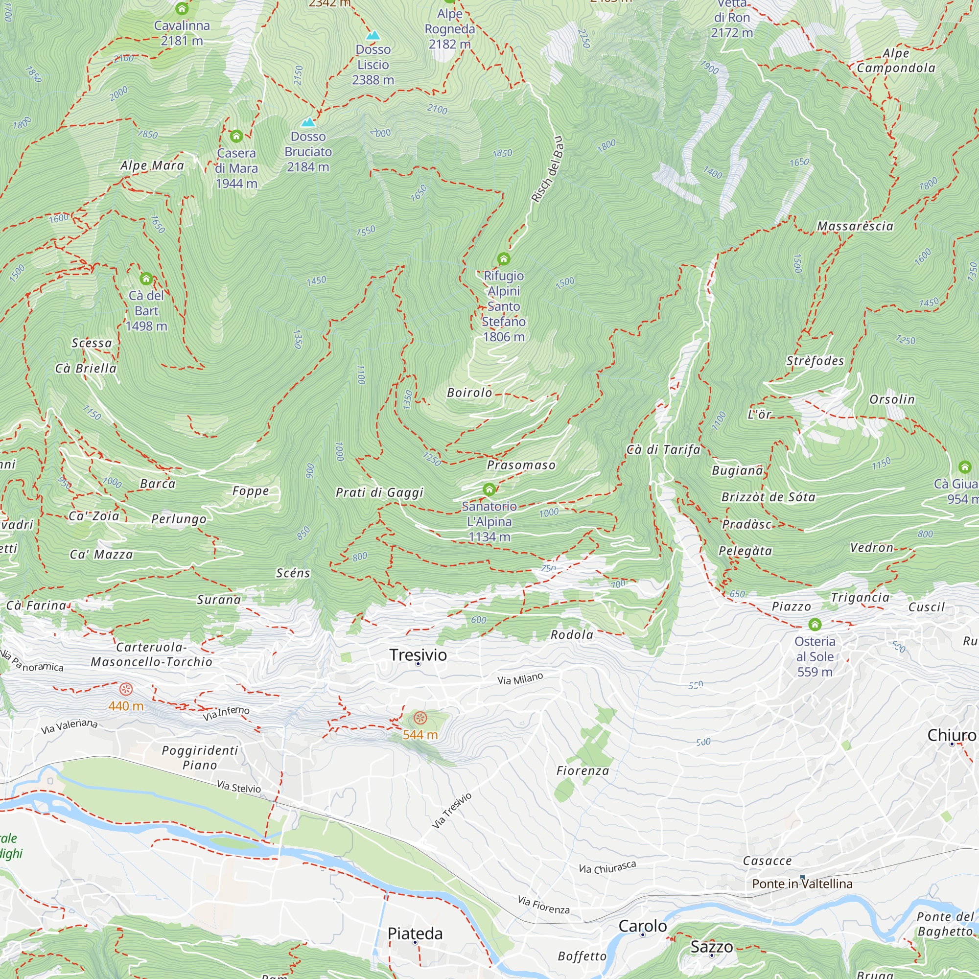 Sanatorio L'Alpina map