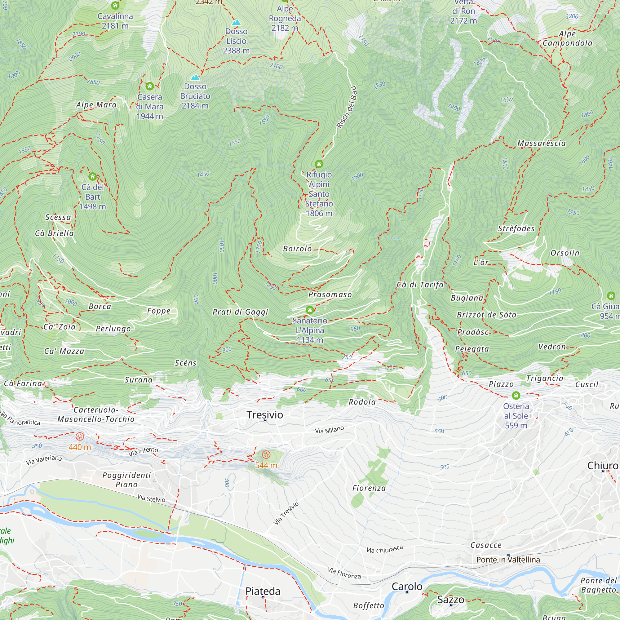 Sanatorio L'Alpina map