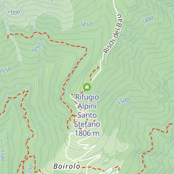 Map of Rifugio Alpini Santo Stefano