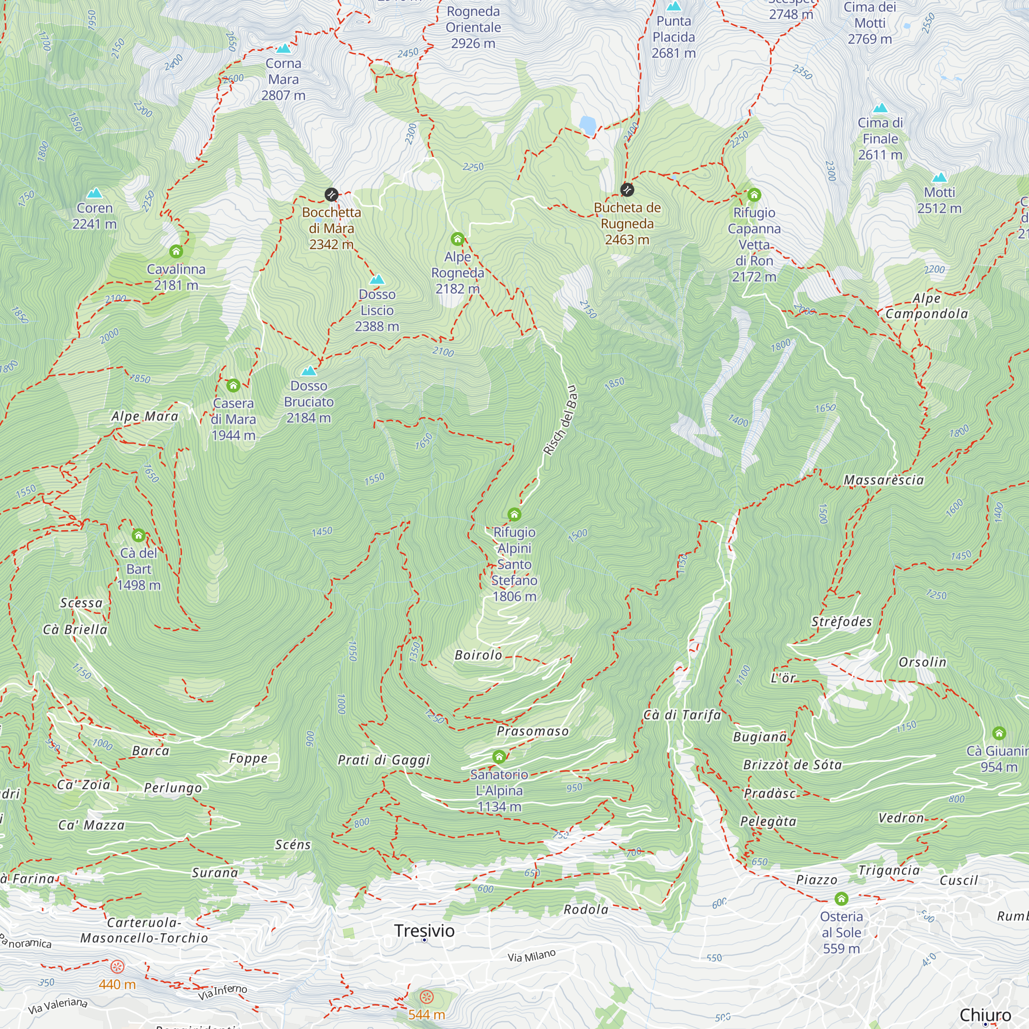 Rifugio Alpini Santo Stefano map