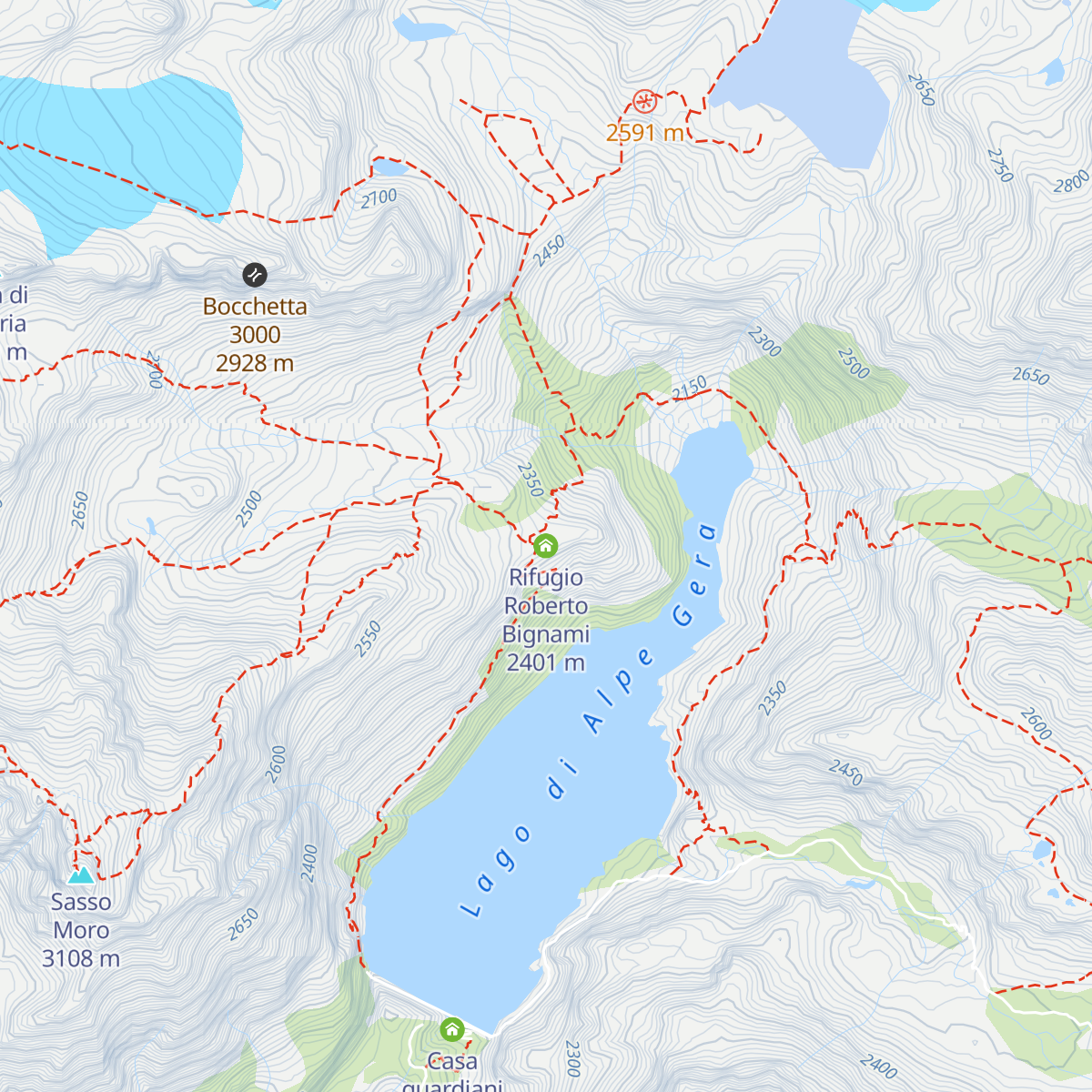 Rifugio Roberto Bignami map