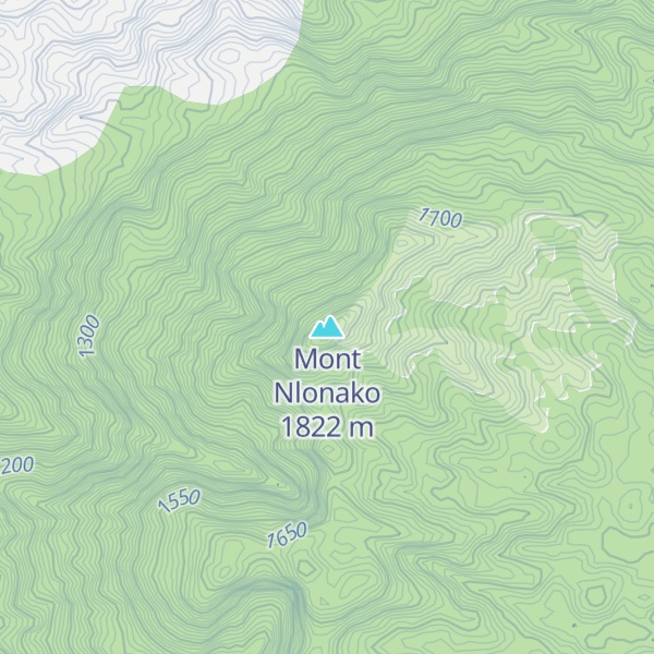 Map of Mont Nlonako