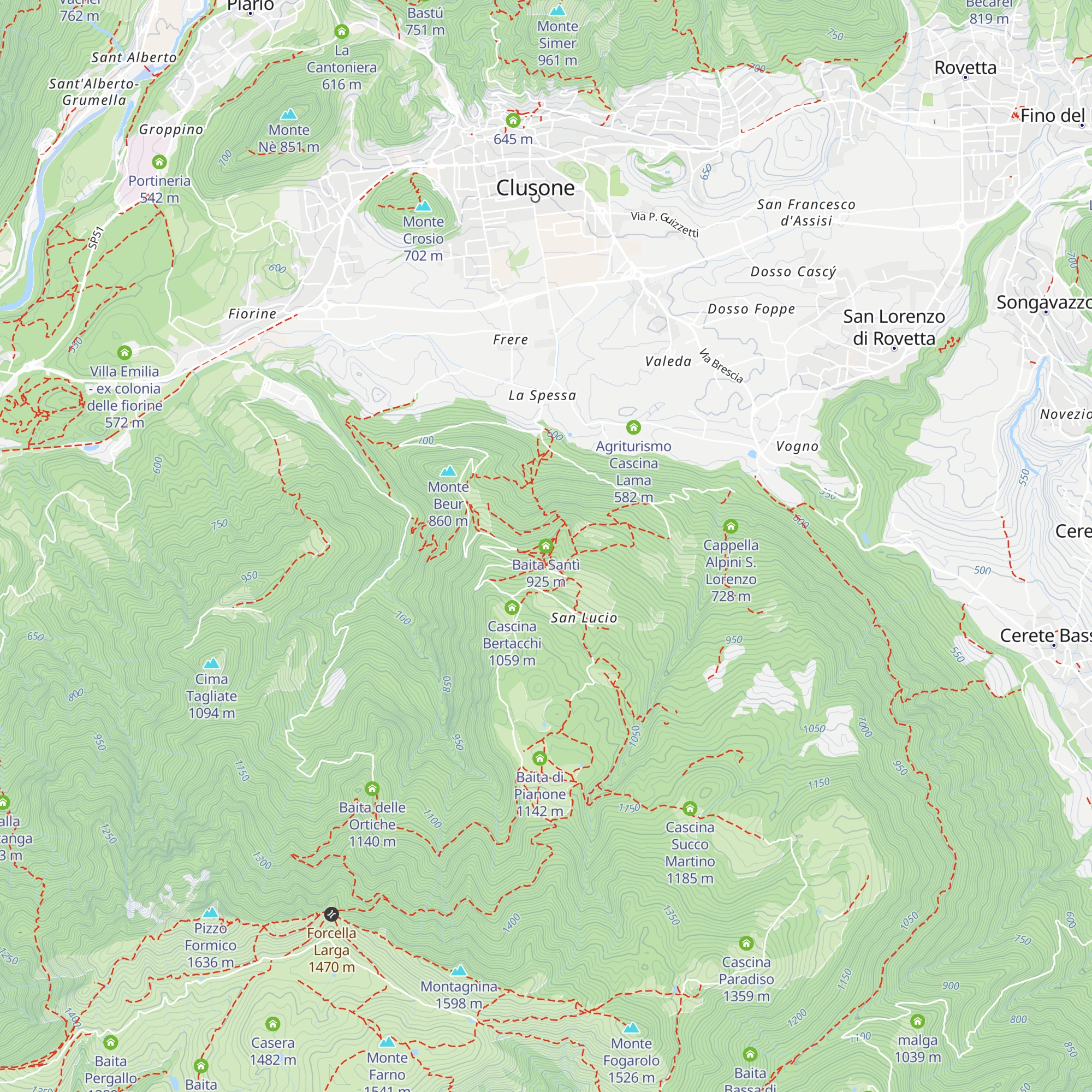 Baita Santì map