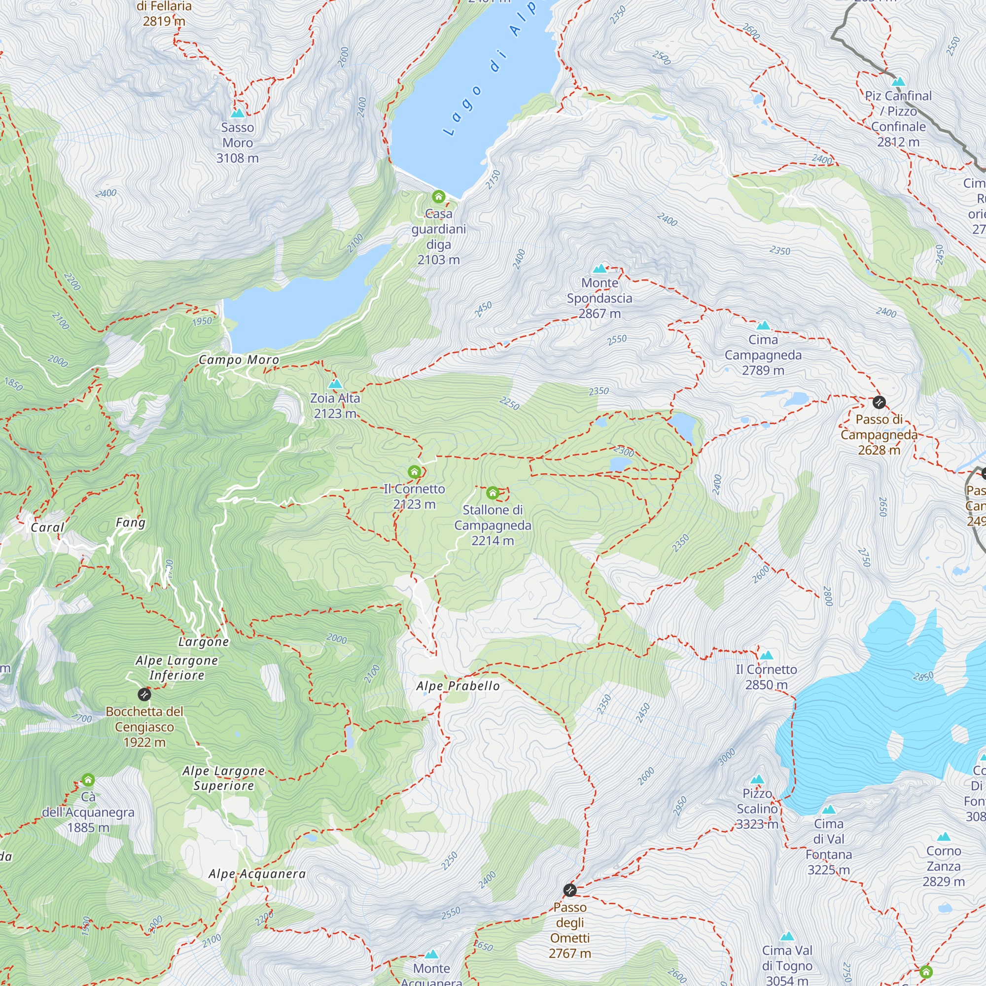 Stallone di Campagneda map