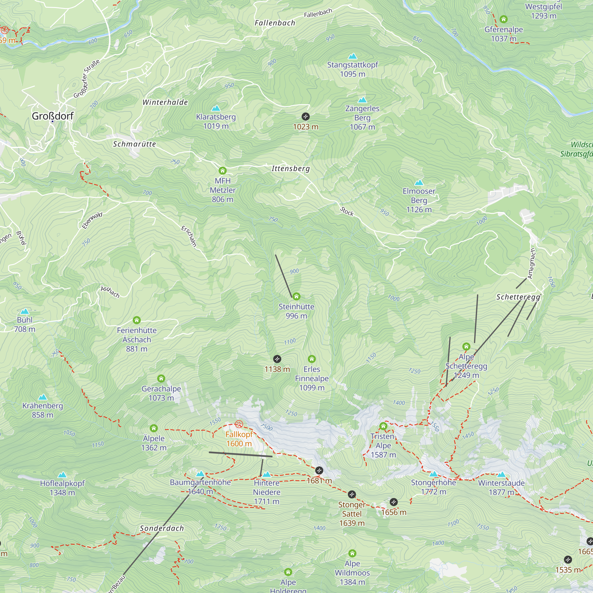 Steinhütte map