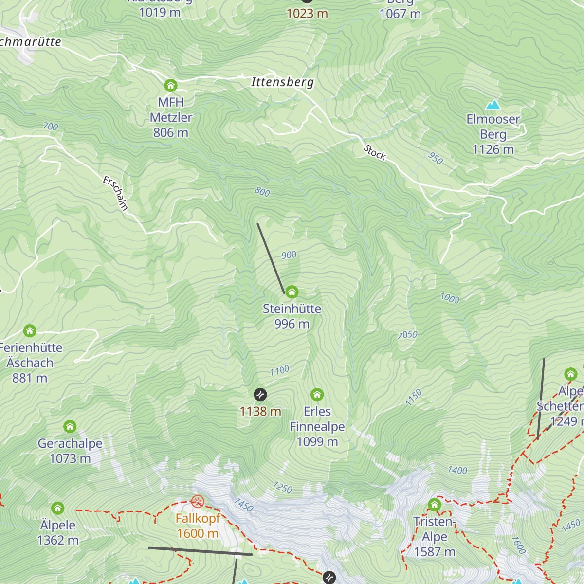 Steinhütte map