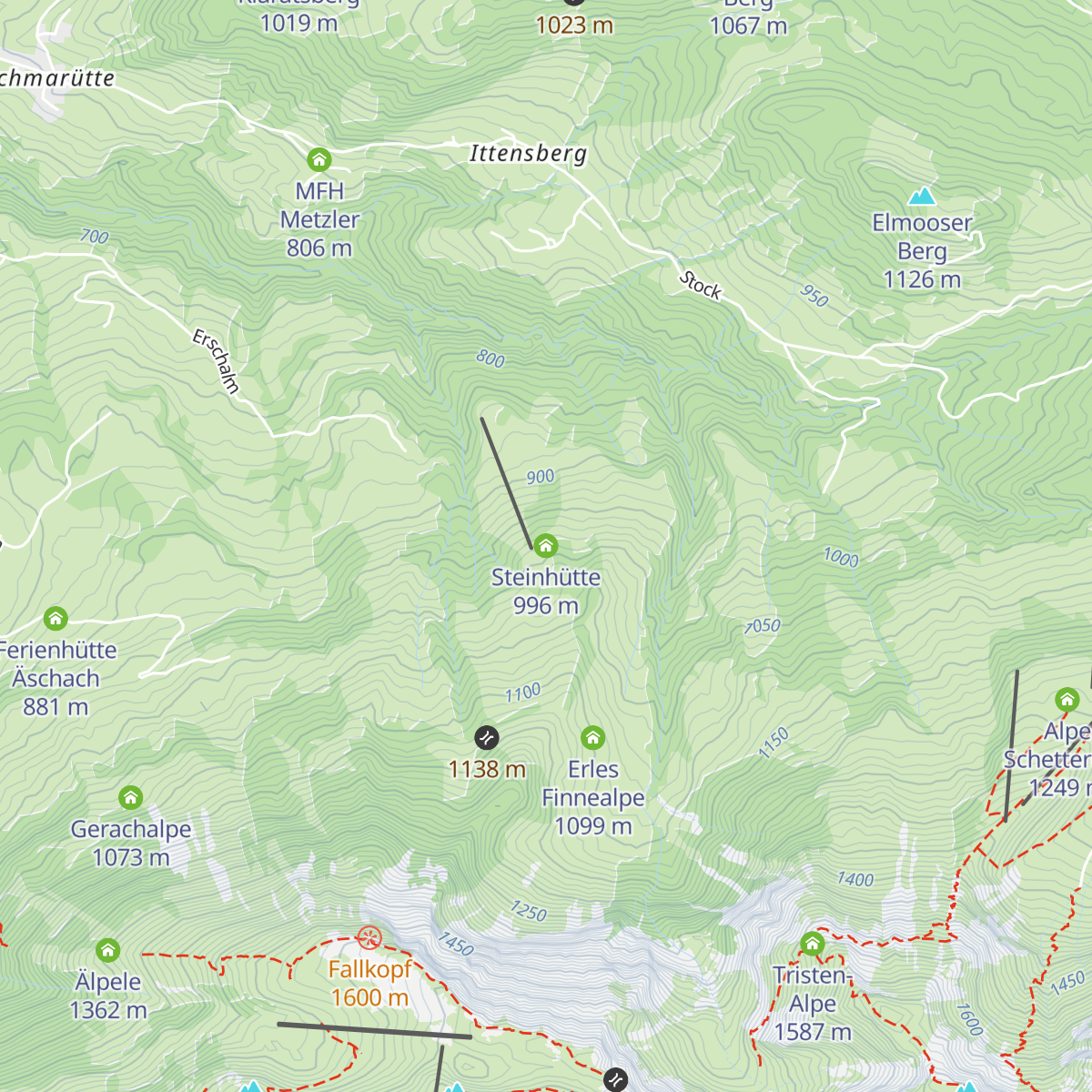 Steinhütte map