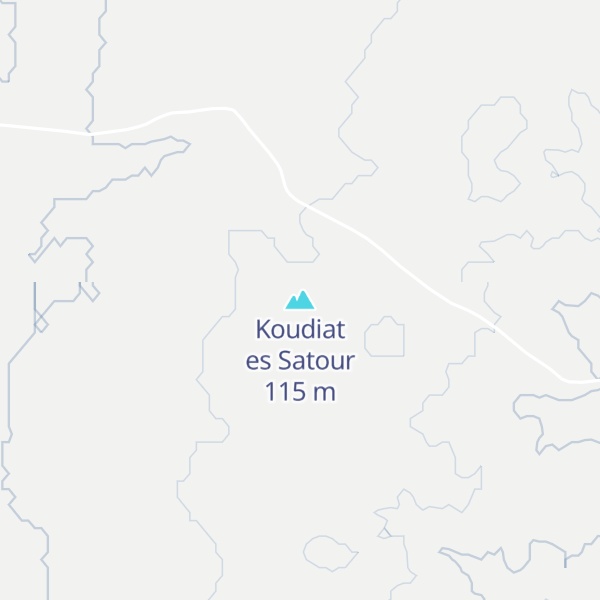 Map of Koudiat es Satour