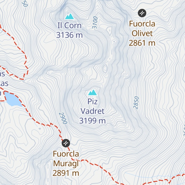 Map of Piz Vadret