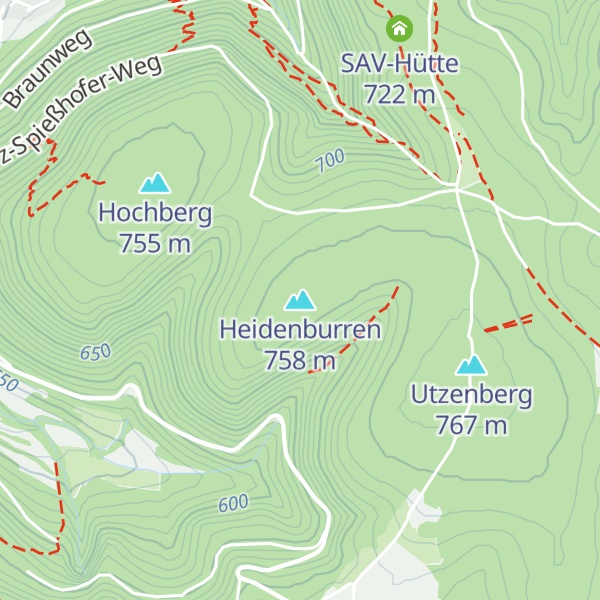 Map of Heidenburren