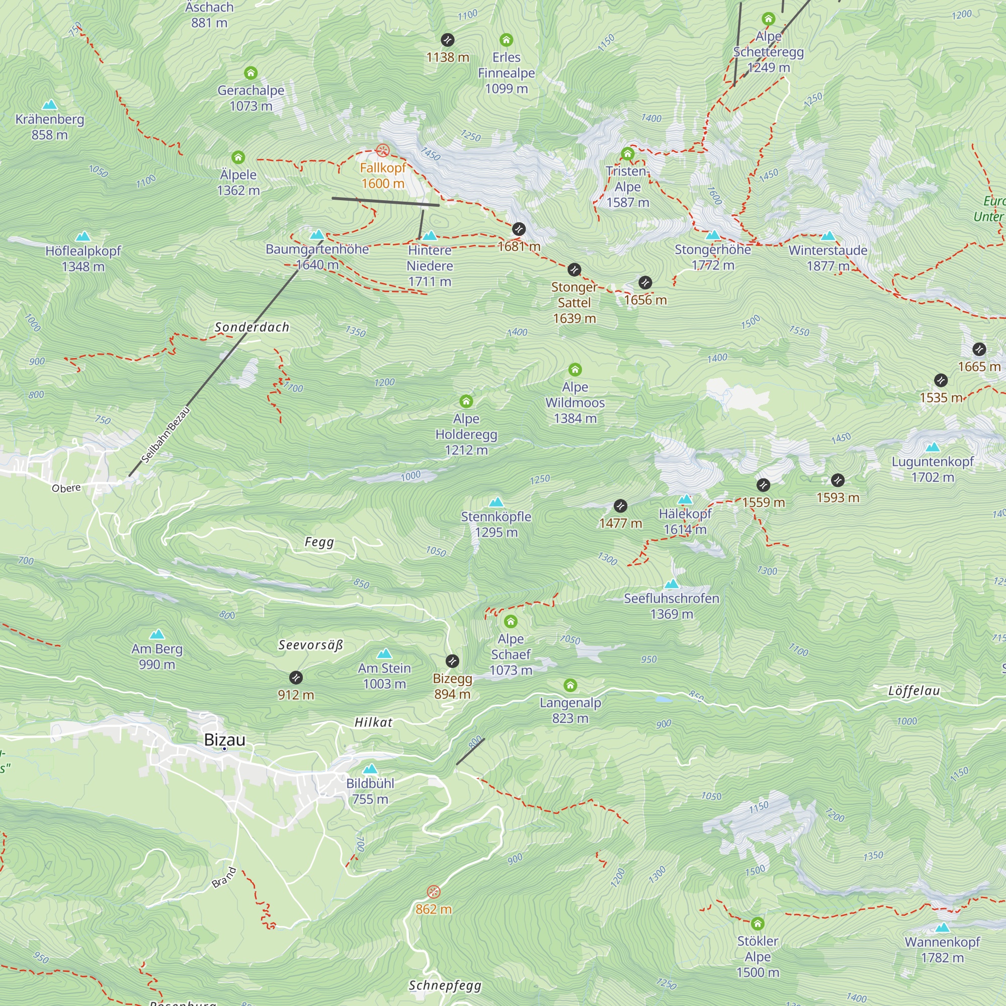 Alpe Stenn map