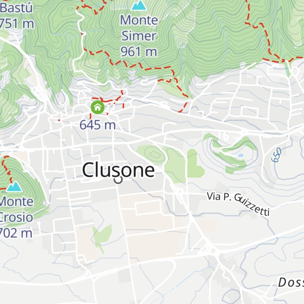 Map of Monte Polenta