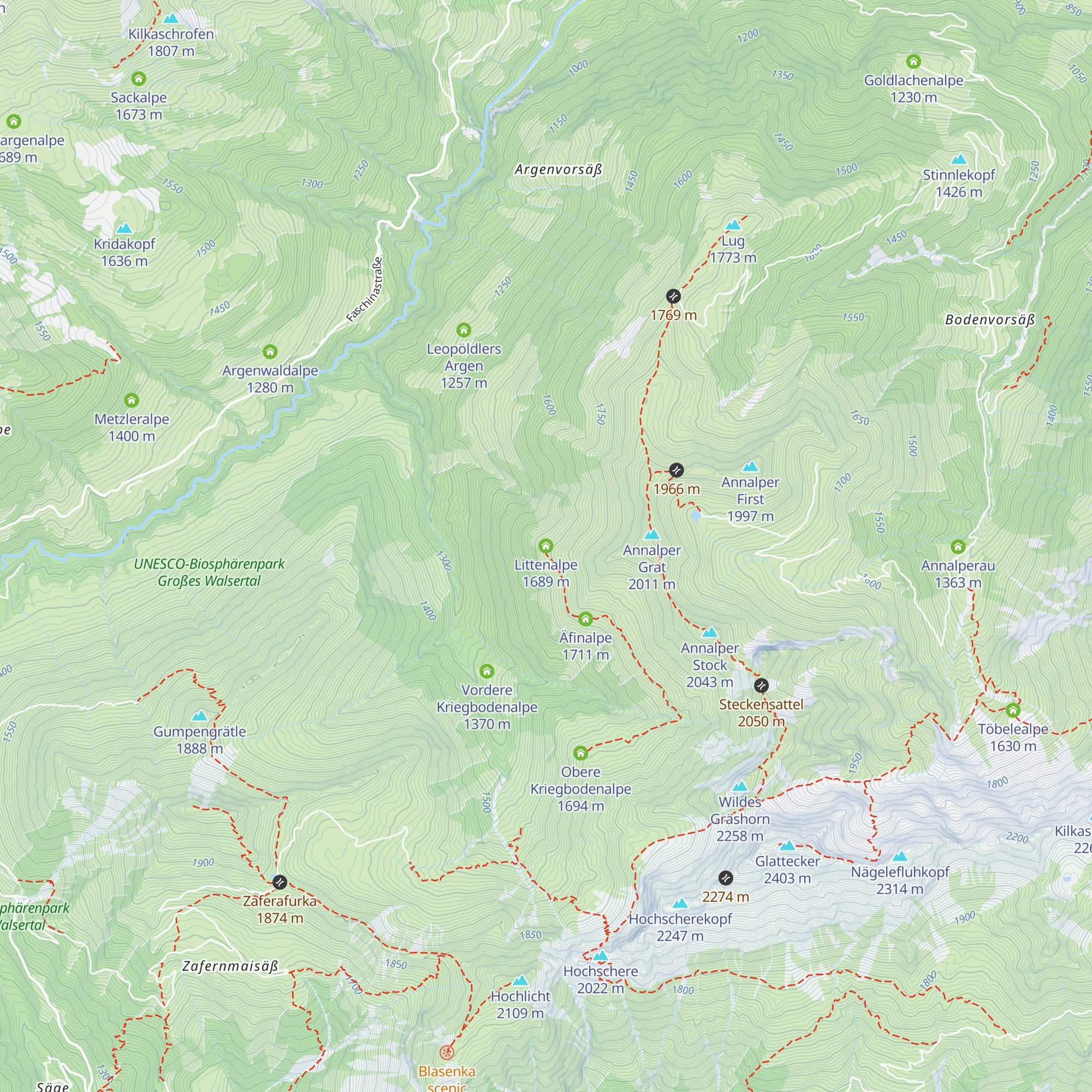 Littenalpe map