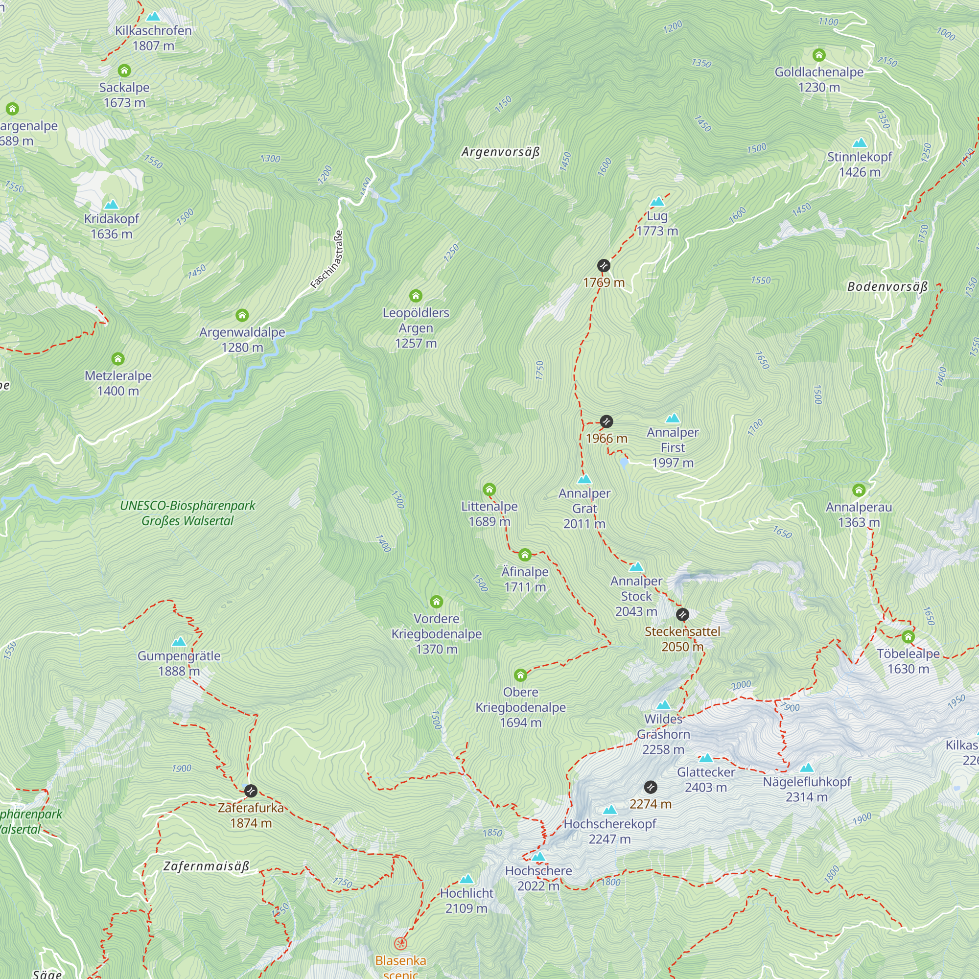 Littenalpe map