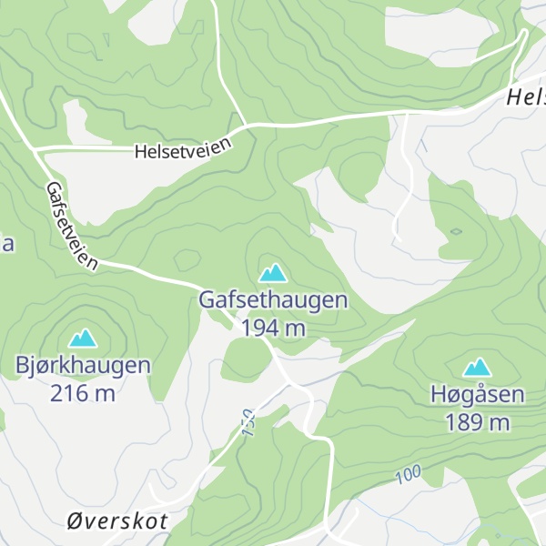 Map of Gafsethaugen